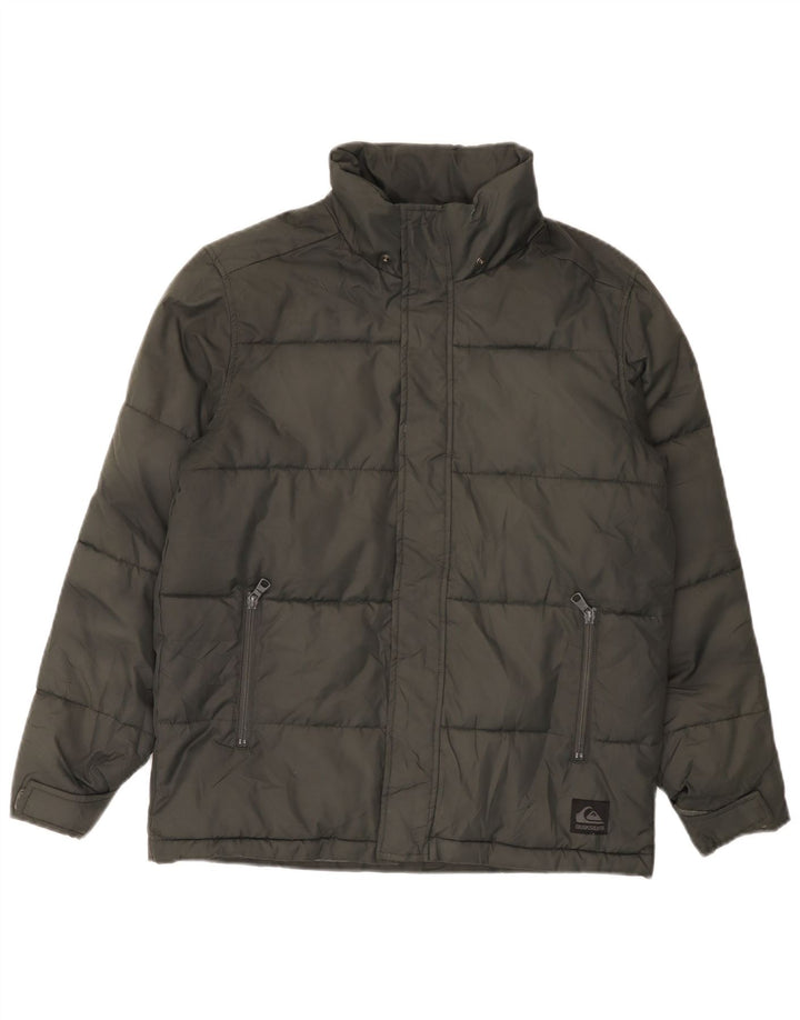 Quiksilver Wattierte Jacke für Jungen, 13–14 Jahre, graues Polyester