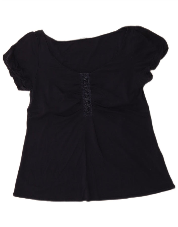 Max & Co. Damen Blusenoberteil UK 12 Medium Marineblau