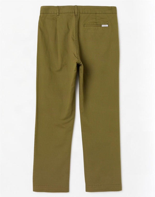 Marks & Spencer Damen gerade geschnittene Hose UK 12 Medium W30 L25 Khaki