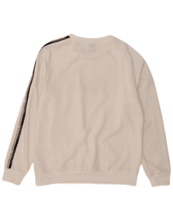 Puma Herren Grafik-Sweatshirt-Pullover, großes weißes Polyester