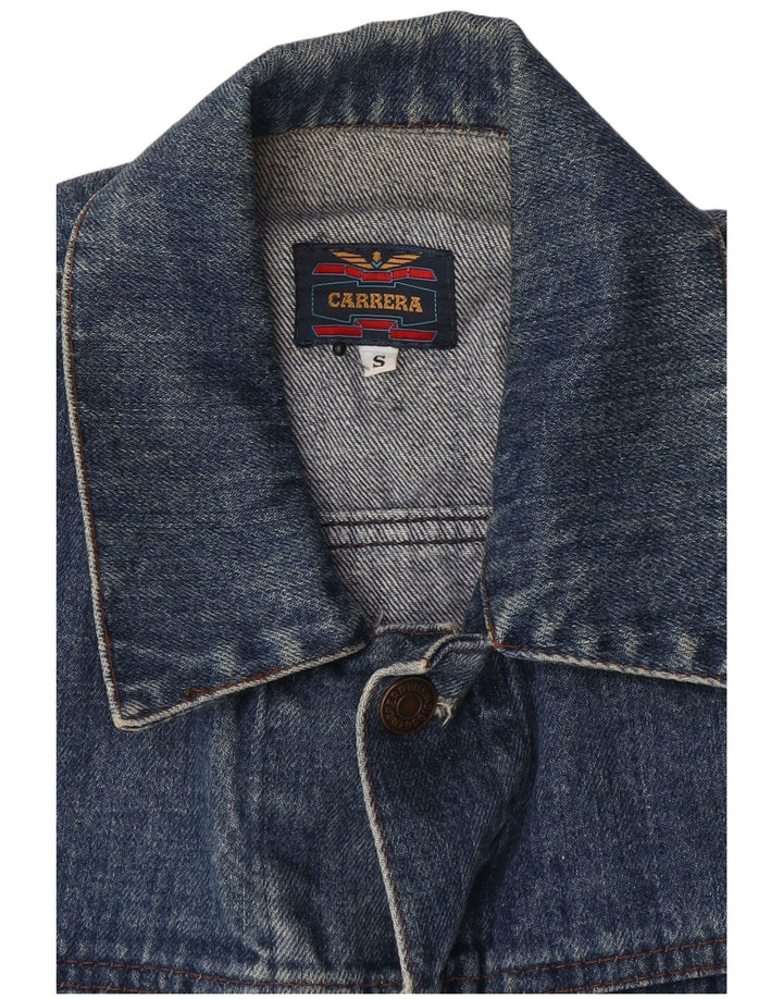 Carrera Herren Jeansweste UK 36 Small Blau