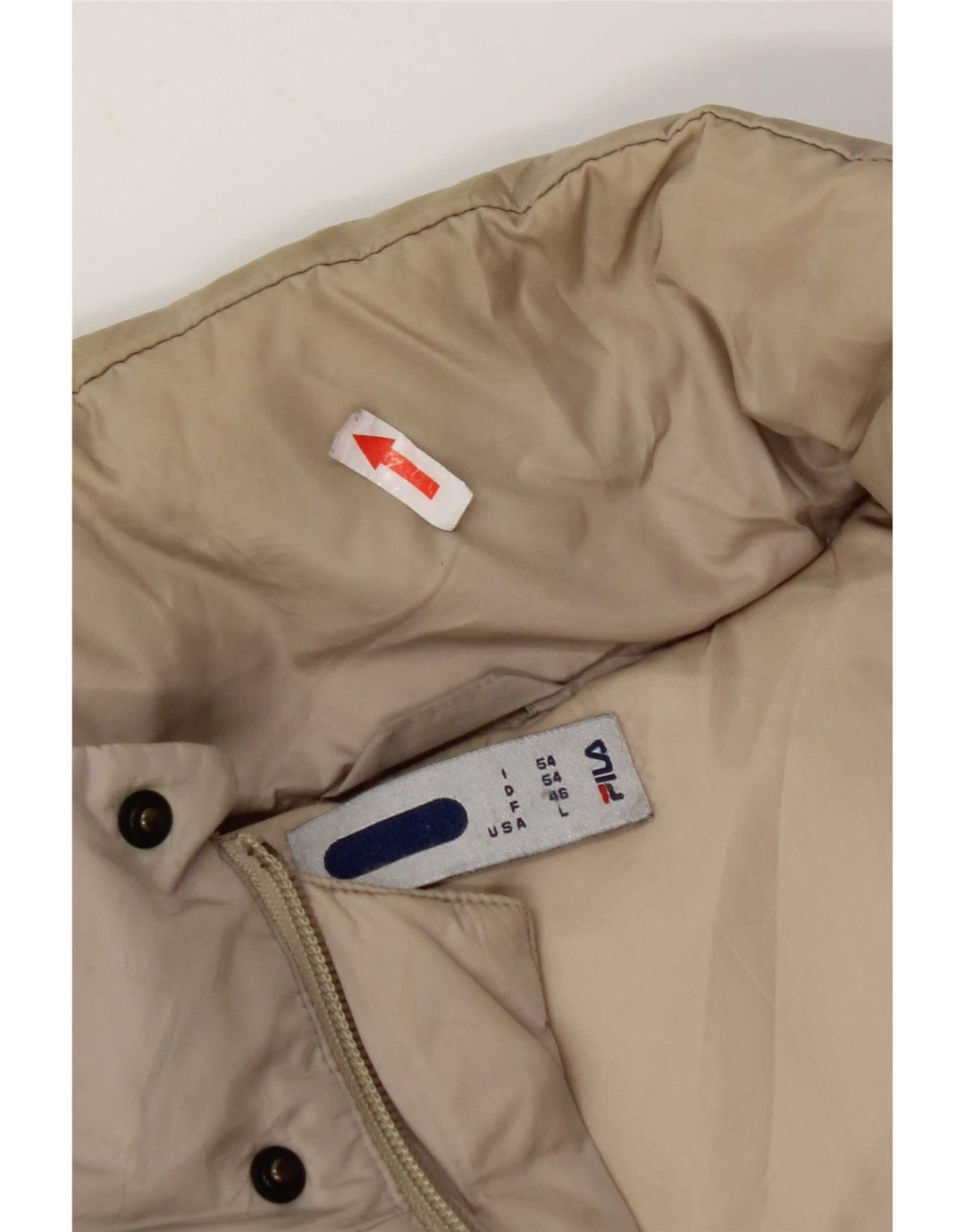 Fila Herren-Jacke mit Kapuze, gepolstert, Größe 54, 2XL, graues Nylon