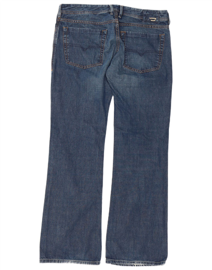 Diesel Herren Bootcut Jeans W34 L32 Blaue Baumwolle