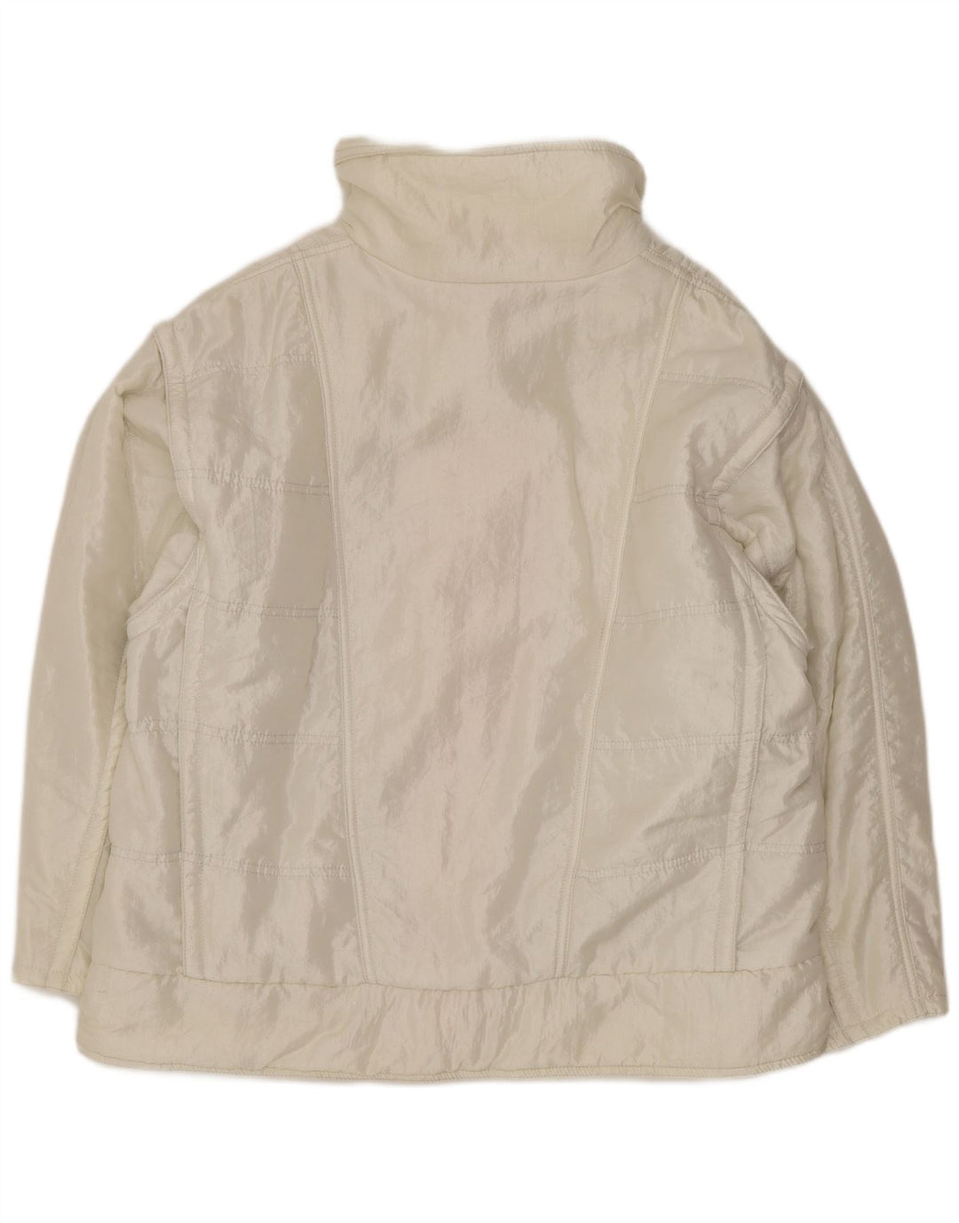 Ellesse Womens Loose Fit Wattierte Jacke IT 48 XL Weiß Nylon Retro