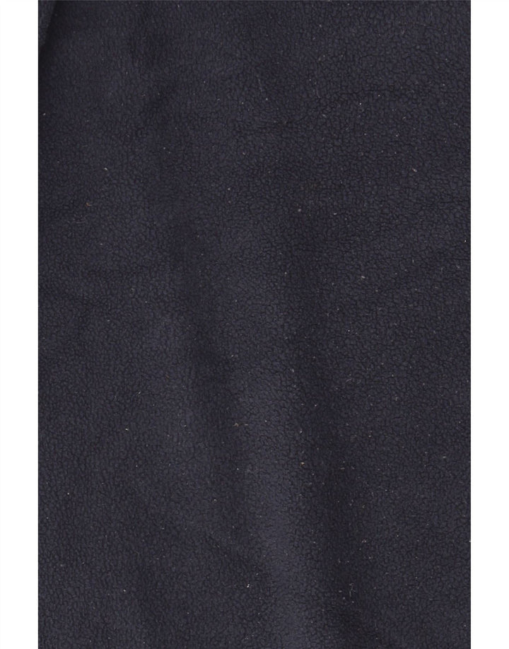 Mountain Warehouse Herren-Fleecepullover mit Reißverschluss am Kragen, groß, marineblaues Polyester