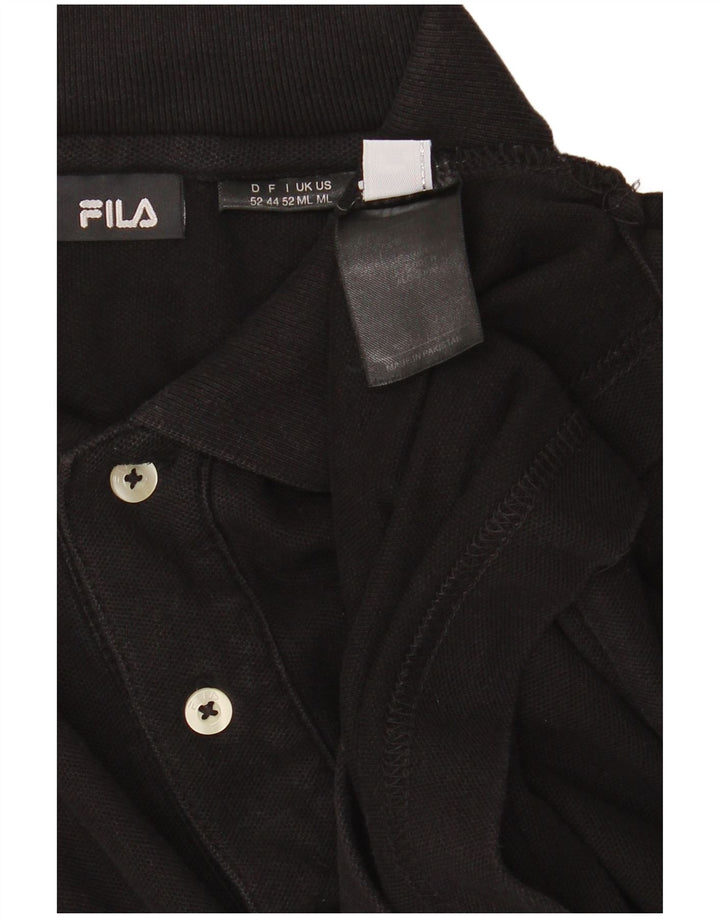 FILA Herren Poloshirt Mittelschwarze Baumwolle