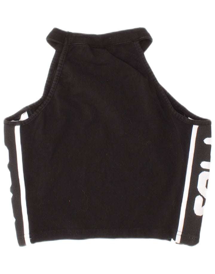 Fila Damen Graphic Crop Top XS Schwarze Baumwolle