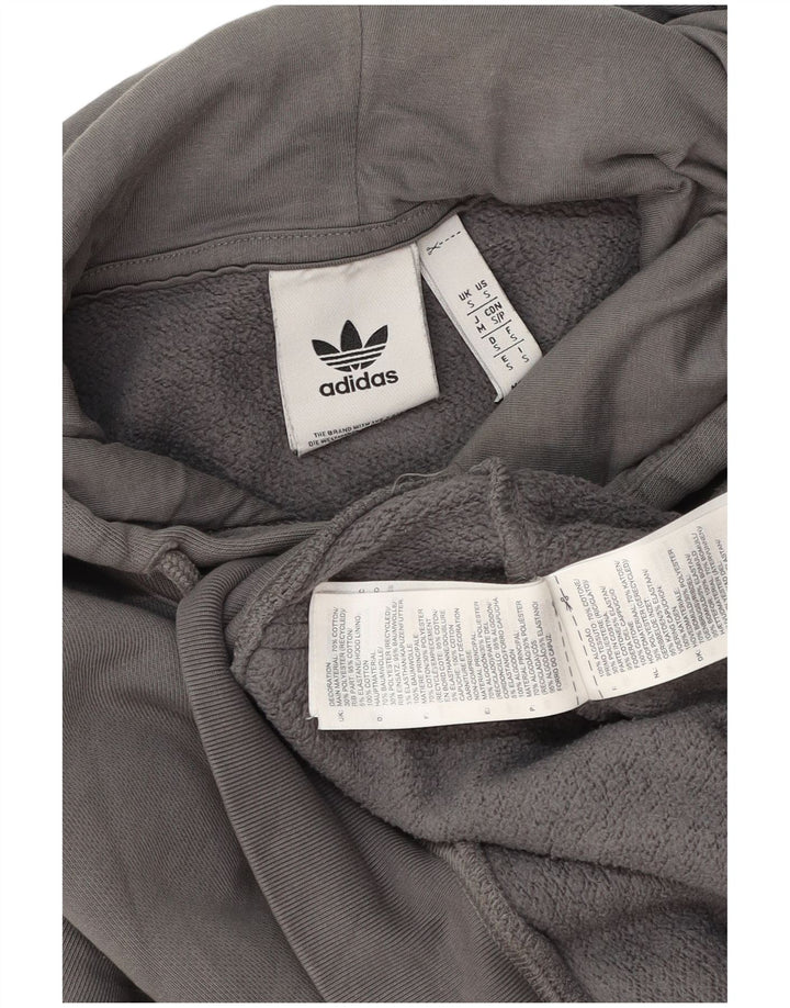 Adidas Herren Kapuzenpullover, Größe S, Grau, Baumwolle
