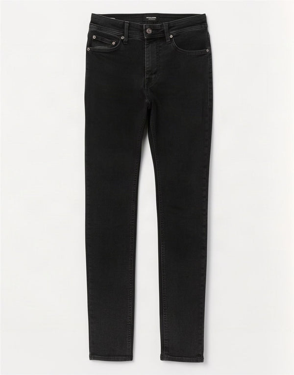 Jack & Jones Herren Liam Skinny Jeans W32 L32 Schwarze Baumwolle