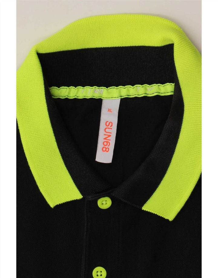 Sun68 Herren Poloshirt XL Schwarz