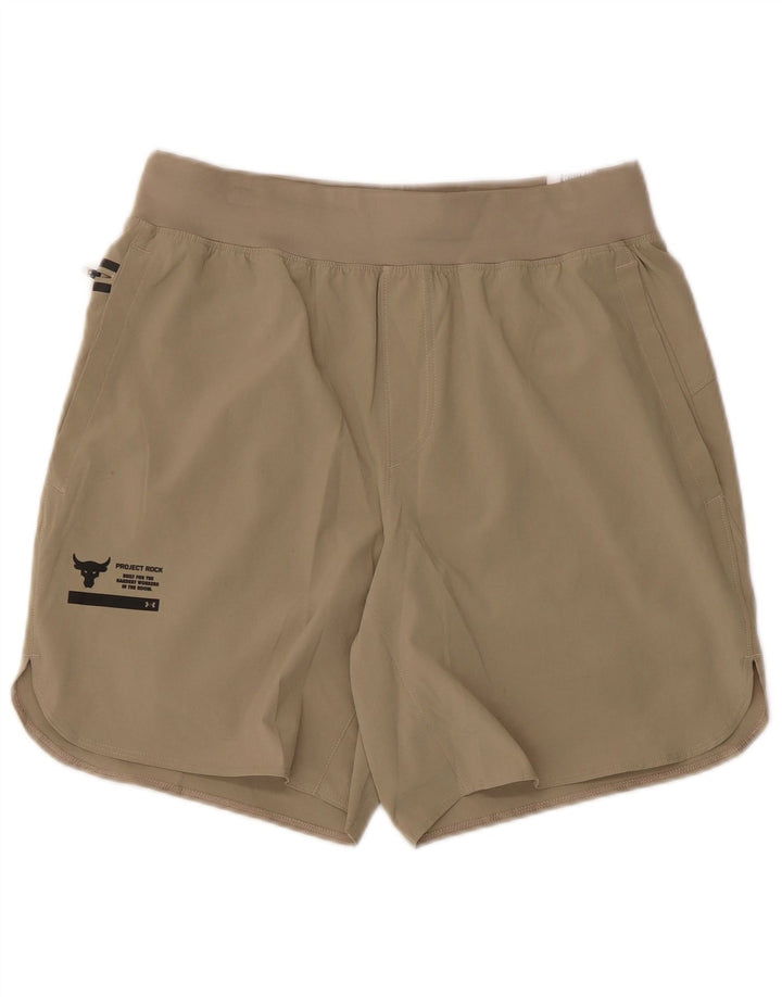 Under Armour Herren Sportshorts Medium Khaki Polyester