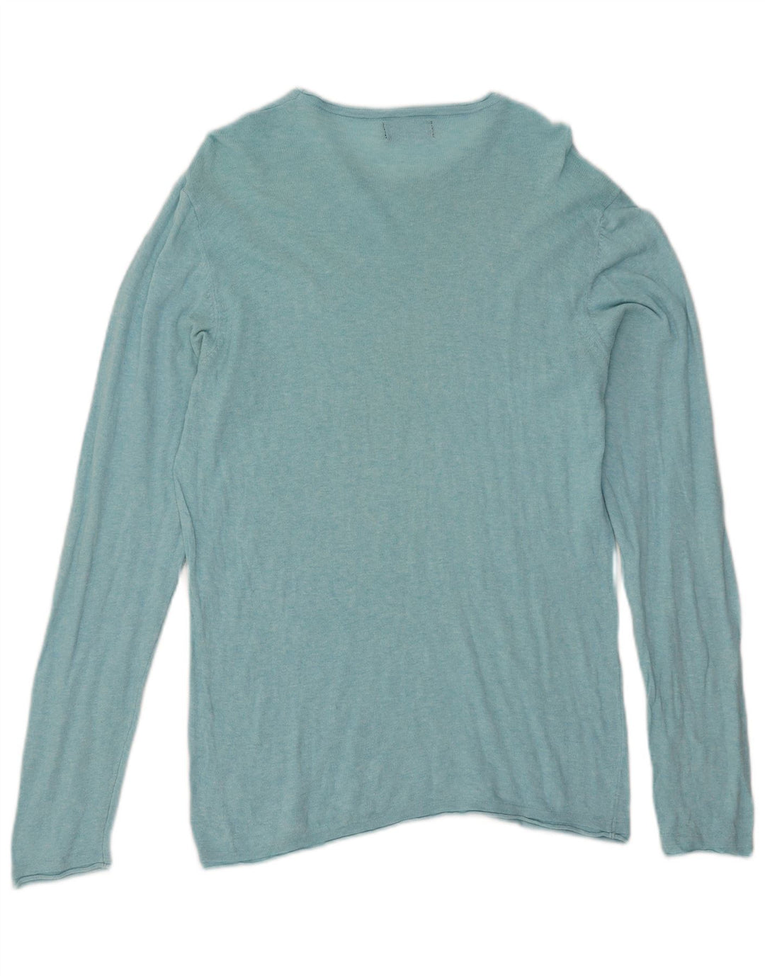 Zara Herren-Pullover mit Rundhalsausschnitt, Größe L, Blau