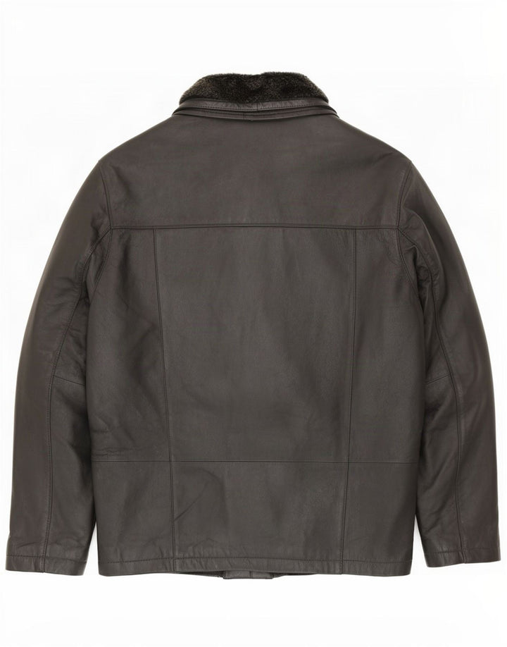 Zarro Herren Lederjacke IT 52 XL Schwarz