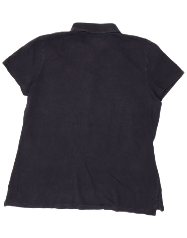 Tommy Hilfiger Damen-Poloshirt mit klassischer Passform, UK 18, XL, Marineblau, Baumwolle