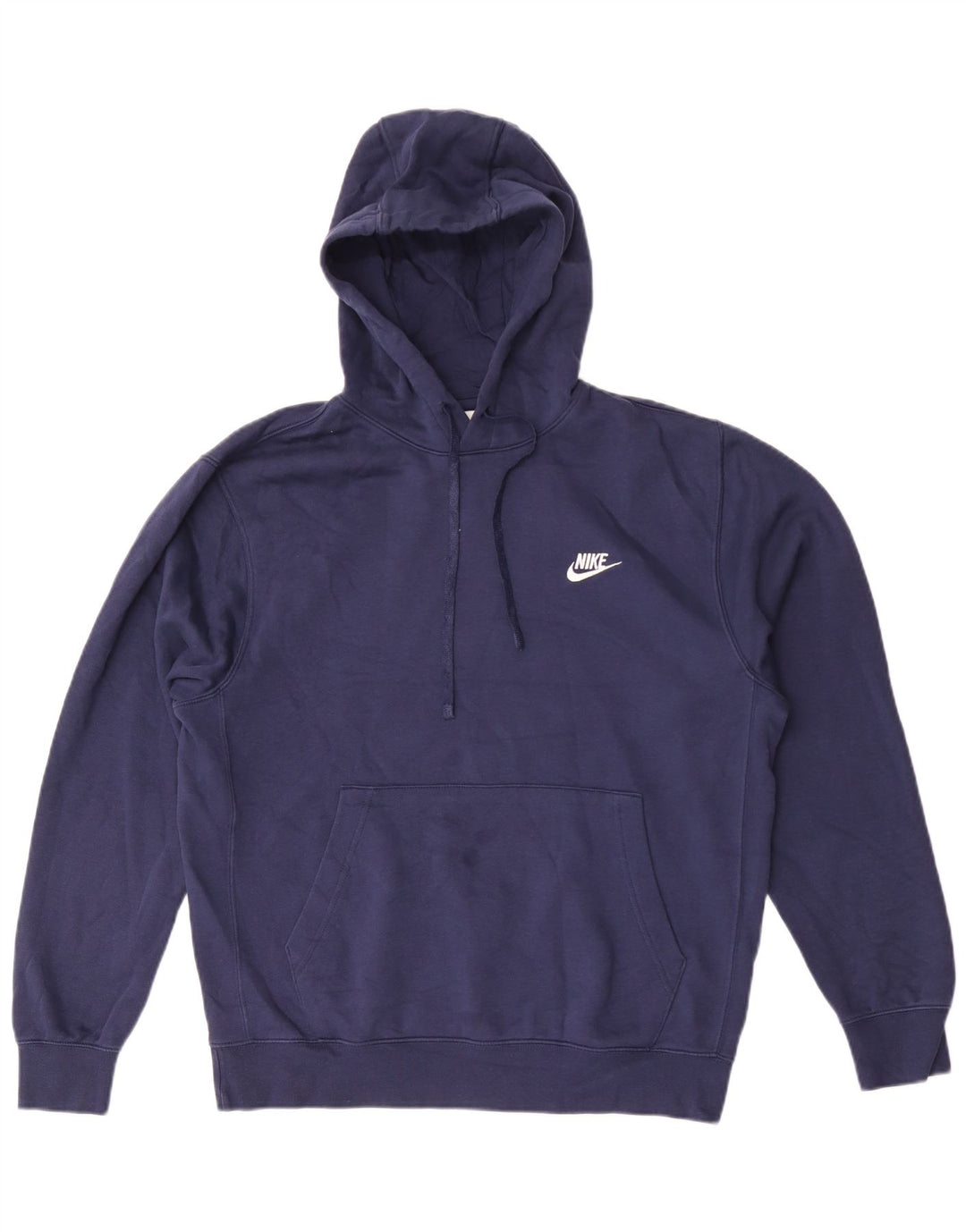 Nike Herren-Hoodie-Pullover aus Baumwolle in mittlerem Marineblau