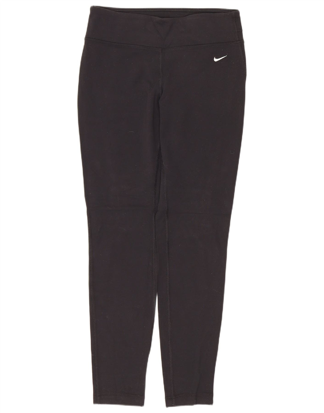 NIKE Damen Dri Fit Leggings UK 12 Mittelschwarzes Nylon