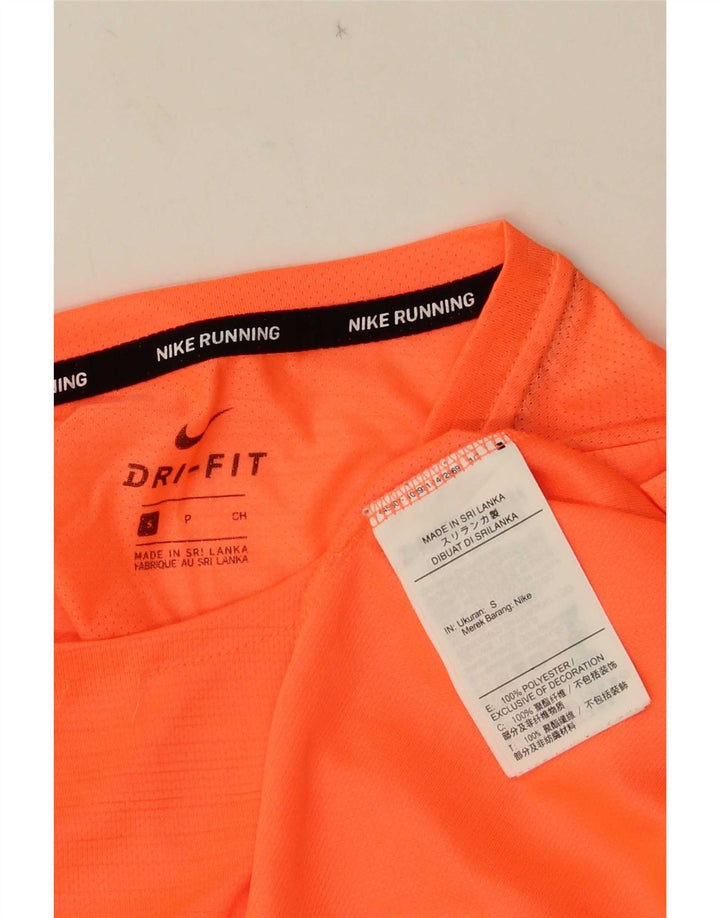 Nike Herren Dri Fit T-Shirt Top Small Orange Polyester