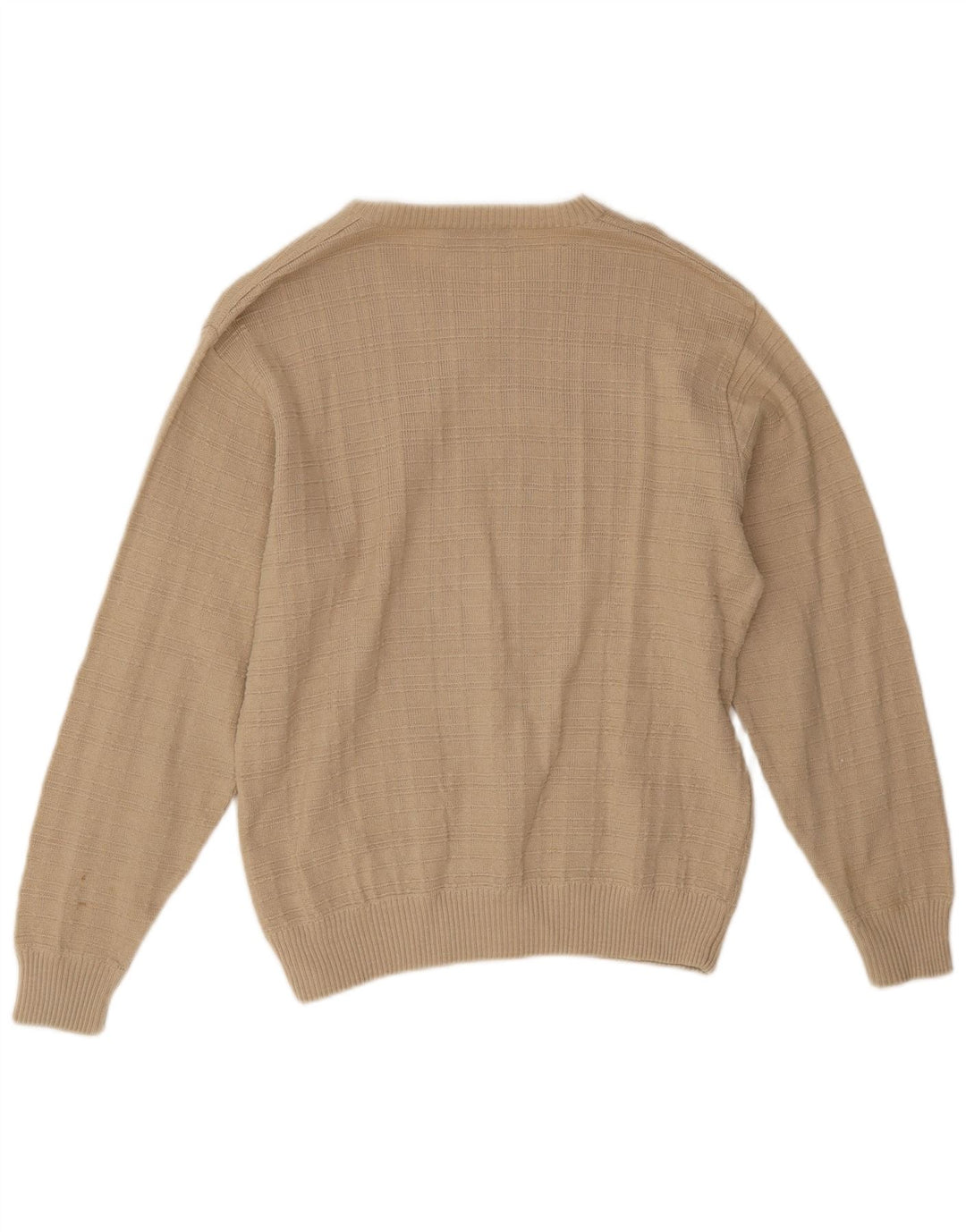 Marks & Spencer Herren-Pullover mit V-Ausschnitt, Small, Beige, Acryl