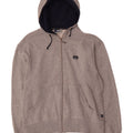 Asics Herren-Kapuzenpullover mit Reißverschluss, klein, grau gefleckt