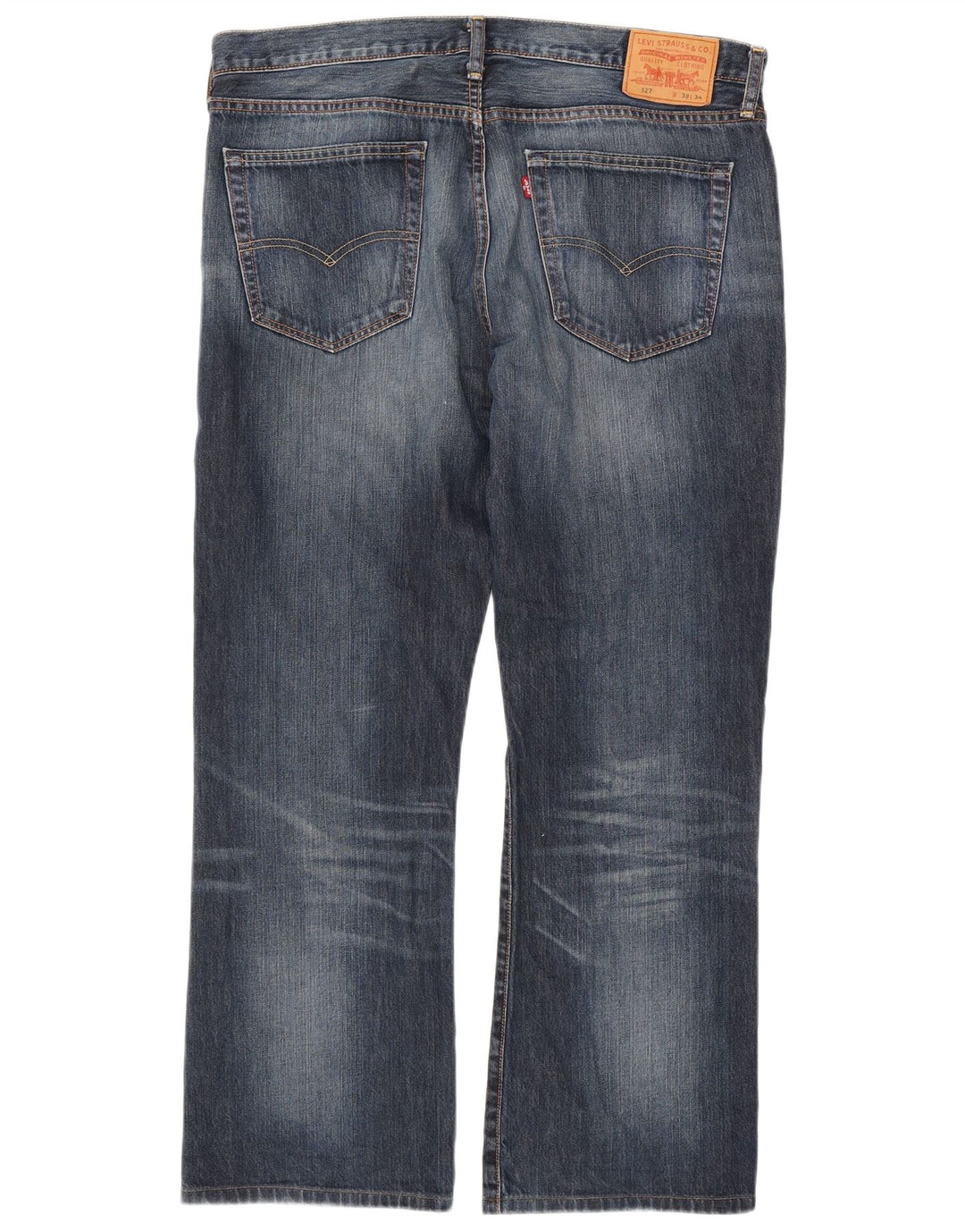 Levi's Herren 527 Bootcut Jeans W38 L30 Marineblau Baumwolle