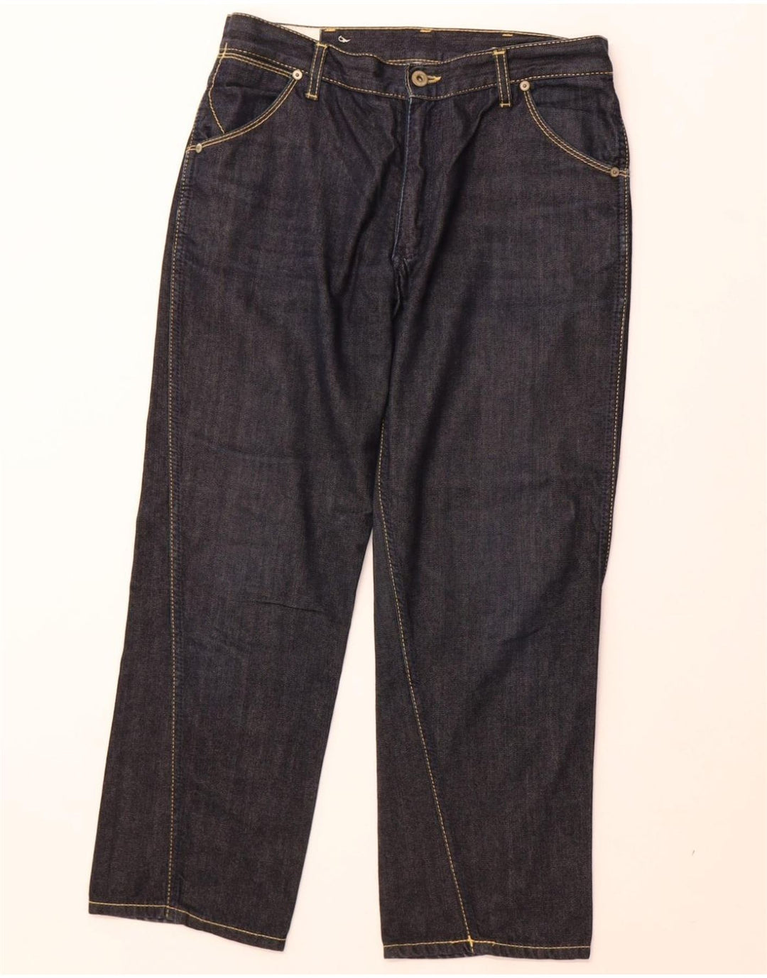 DONDUP Womens Straight Jeans W28 L26 Navy Blue Cotton