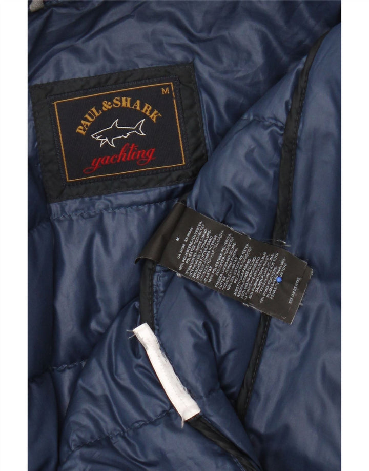Paul & Shark Herren Wattierte Jacke UK 38 Medium Marineblau Polyester