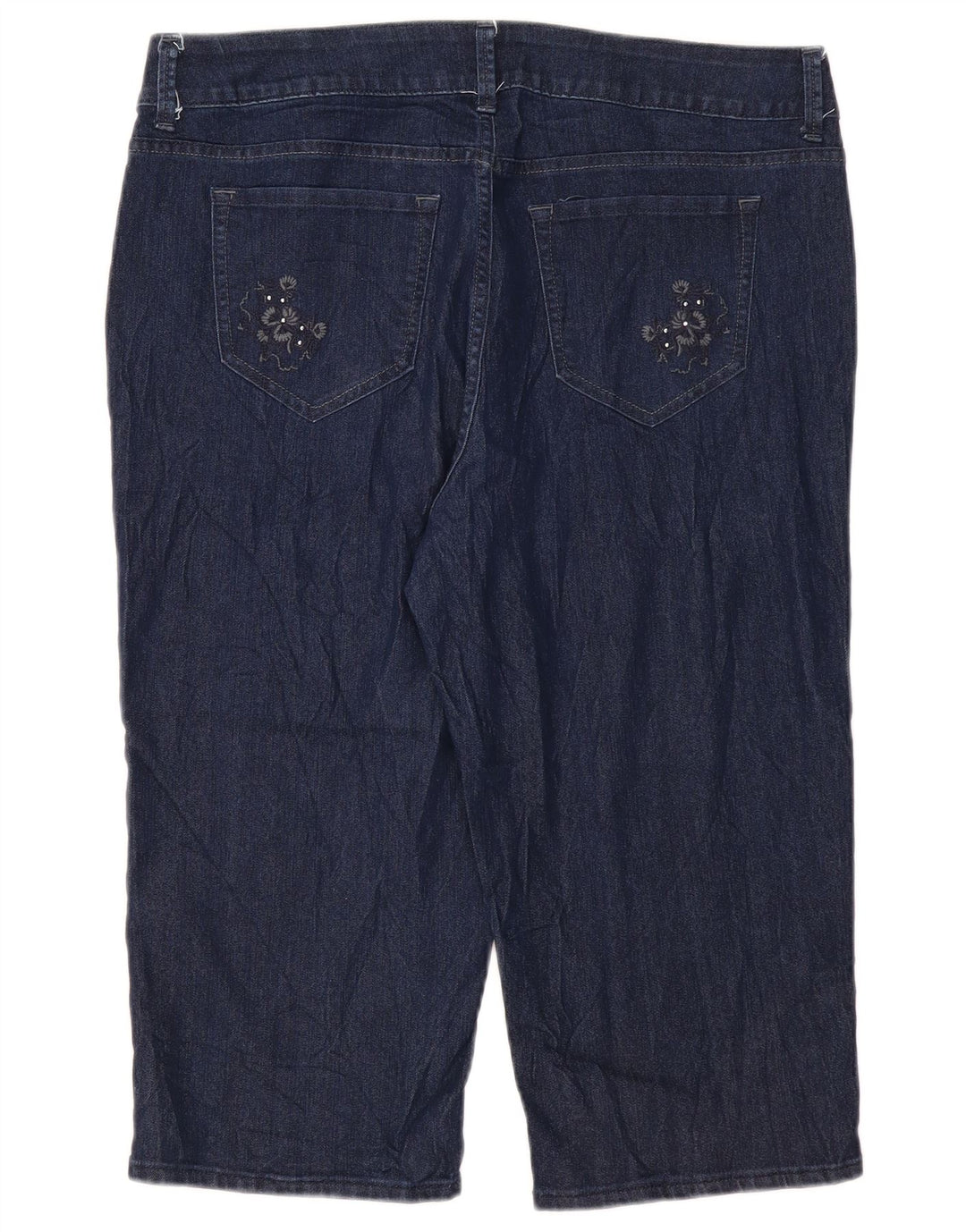 LEE Damen Riders Capri Jeans US 16 2XL W38 L19 Blaue Baumwolle