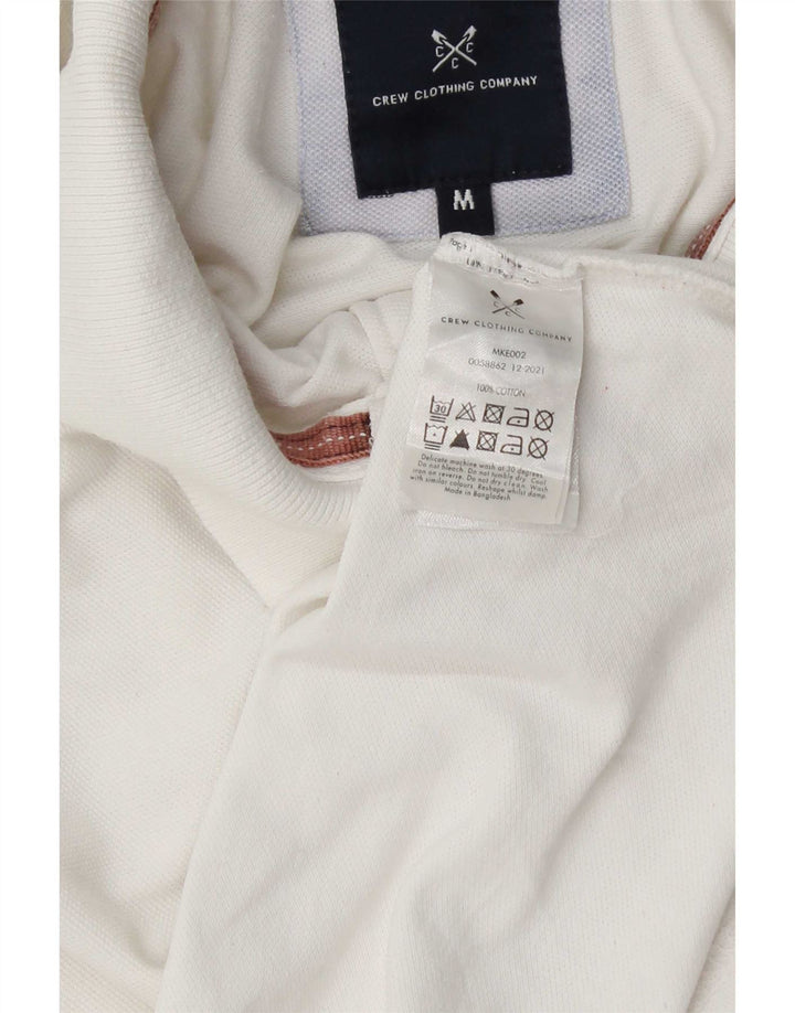 Crew Clothing Herren-Poloshirt aus mittelweißer Baumwolle