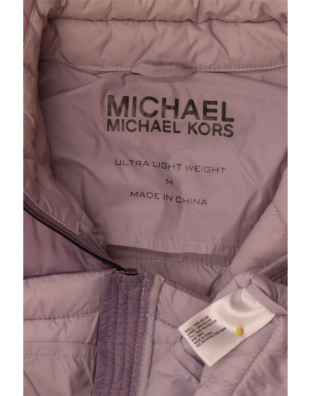 Michael Kors Damen Wattierte Jacke UK 14 Medium Purple Nylon