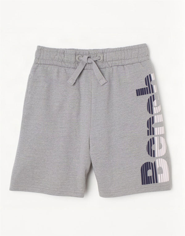 Bench Jungen-Sportshorts mit Grafik, 9–10 Jahre, graue Baumwolle