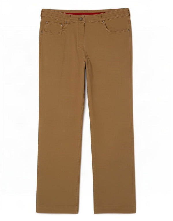 Fila Damen Gerade Freizeithose UK 16 Large W36 L29 Beige Baumwolle