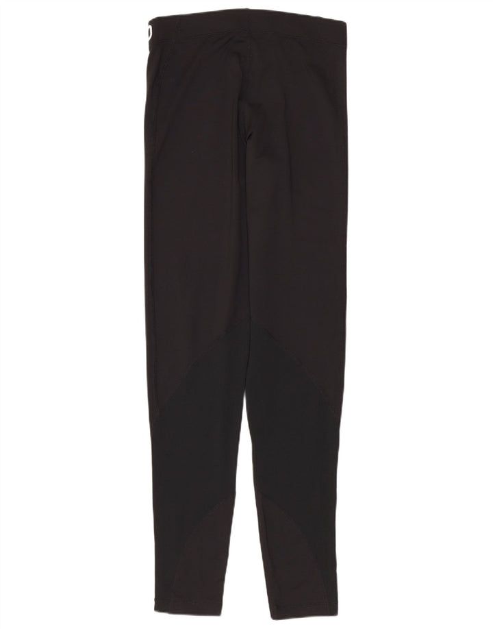 Nike Damen Dri Fit Graphic Leggings UK 8 Small Schwarz Polyester
