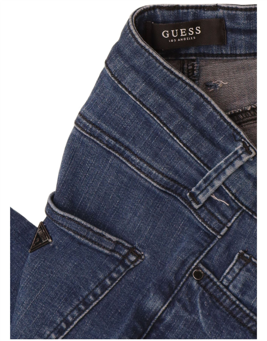 Guess Damen Skinny Jeans W28 L26 Marineblaue Baumwolle