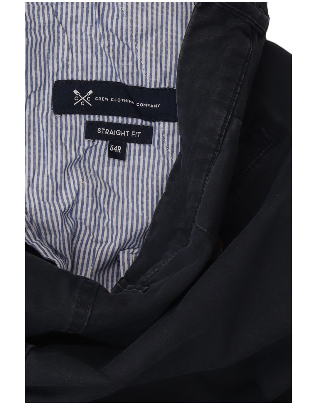 CREW CLOTHING Gerade Chino-Hose für Herren, W34, L32, Marineblau