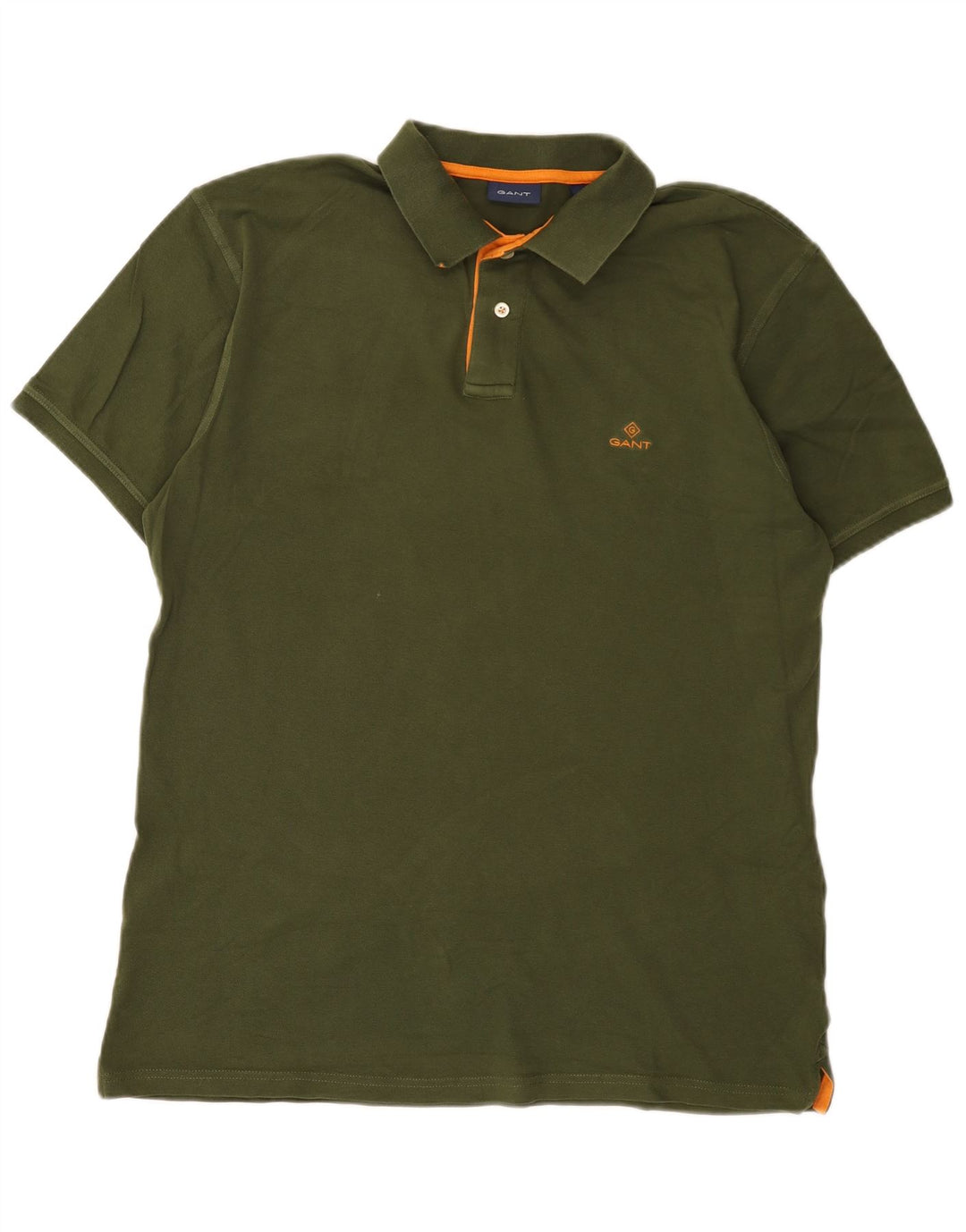 Gant Herren Poloshirt XL Grüne Baumwolle