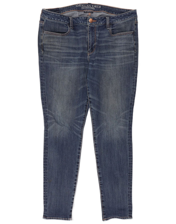 American Eagle Damen Jegging-Jeans UK 18 XL W38 L28 Blaue Baumwolle