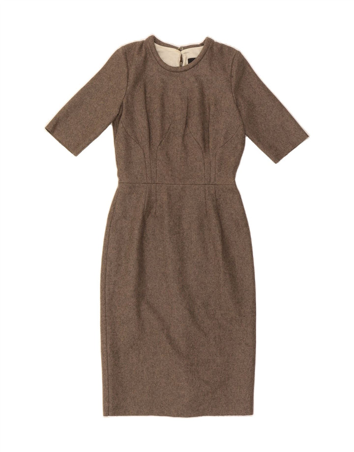 PAUL SMITH Womens Sheath Dress IT 42 Medium Brown Virgin Wool Vintage Paul Smith and Second-Hand Paul Smith from Messina Hembry 
