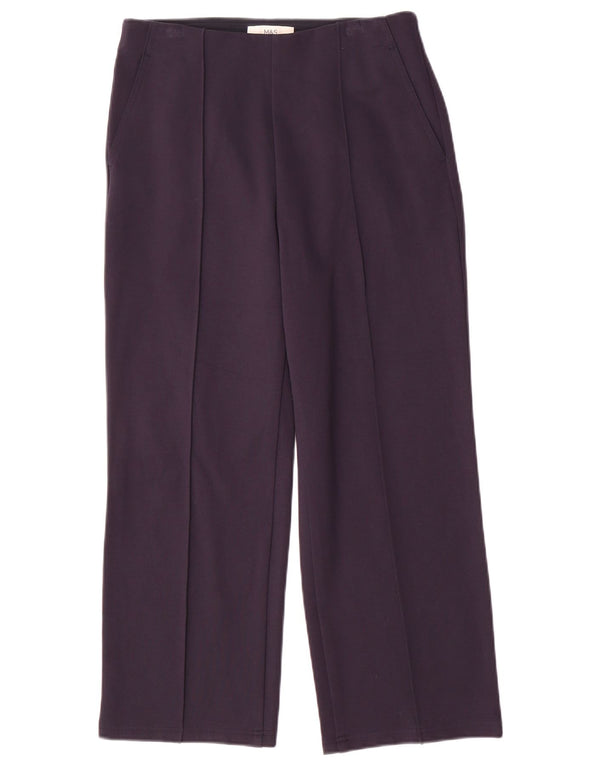 Marks & Spencer Damen Freizeithose UK 10 Small W28 L26 Marineblau