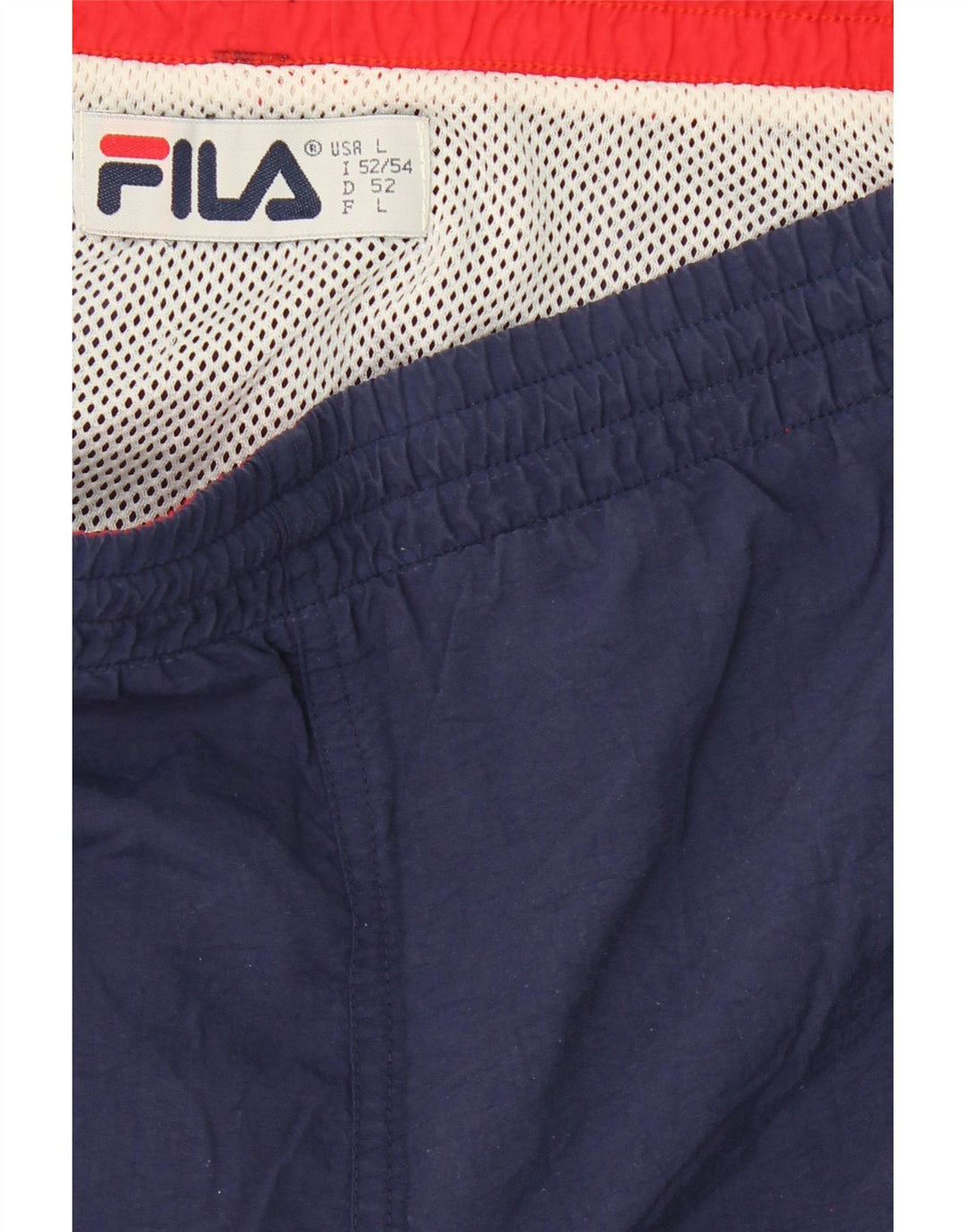 FILA Mens Sport Shorts Large Navy Blue Vintage Fila and Second-Hand Fila from Messina Hembry 