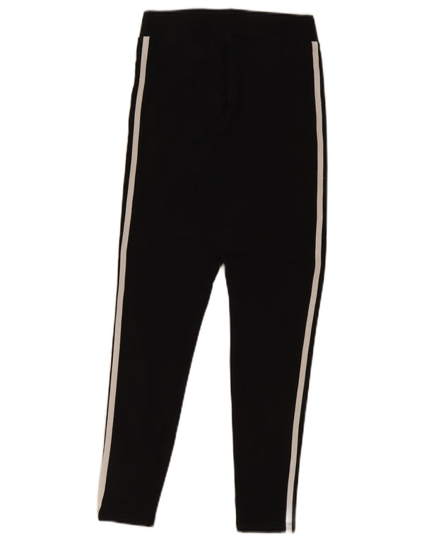 Adidas Damen Leggings UK 8 Small Schwarz Baumwolle