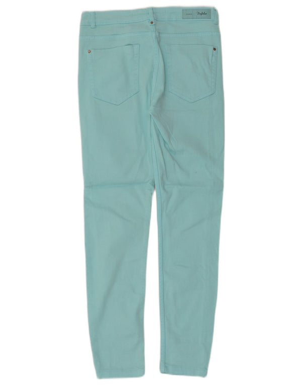 Zara Damen Trafaluc Skinny Jeans EU 34 2XS W24 L25 Türkis Baumwolle