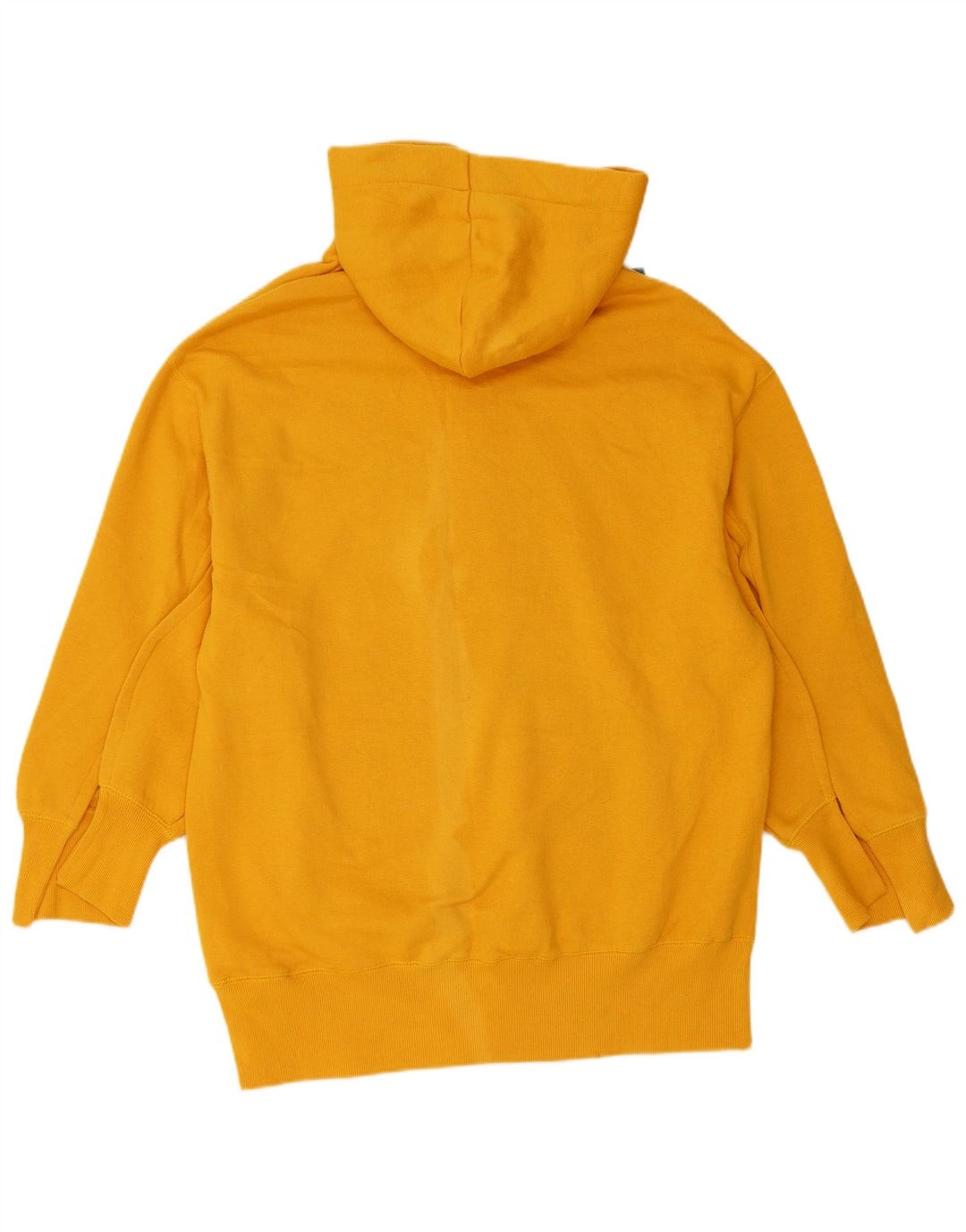 Zara Damen Übergroßer Kapuzenpullover UK 10 Small Gelb Polyester