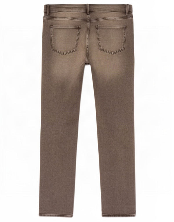 Topshop Damen The Sienna Straight Jeans UK 16 Large W36 L29 Graue Baumwolle