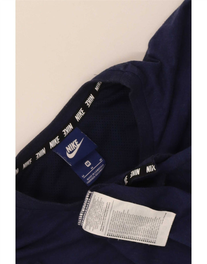 Nike Herren-T-Shirt-Oberteil, mittelgroß, marineblau, Baumwolle