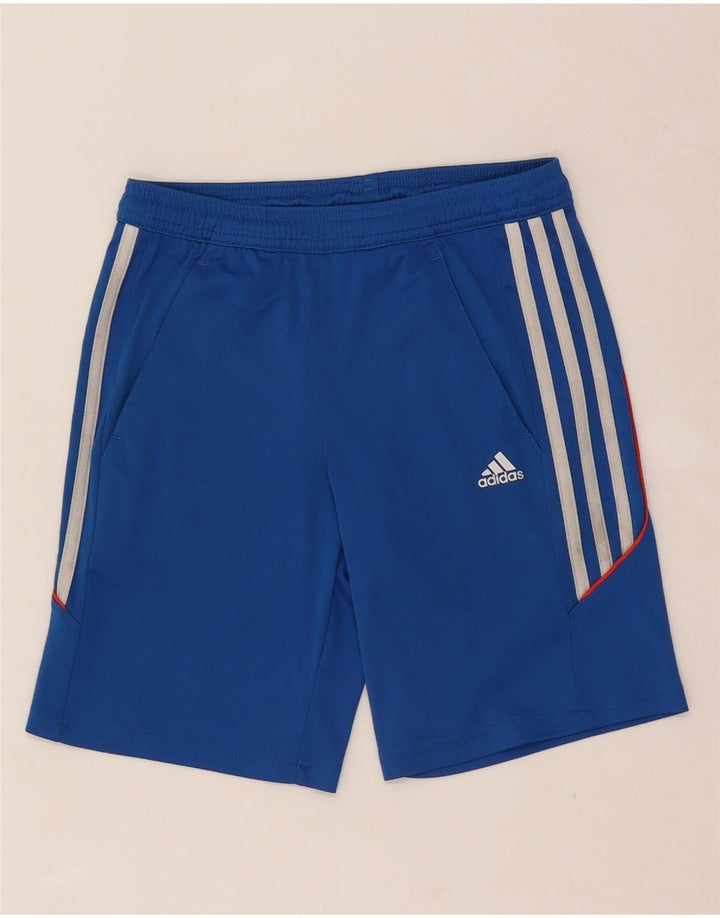 Adidas Jungen Climalite Sport Shorts 9-10 Jahre Blau Polyester