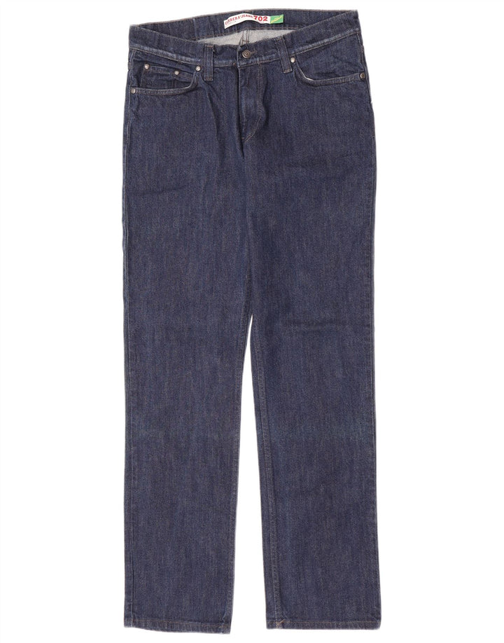 Carrera Herren 702 Straight Jeans W34 L33 Blaue Baumwolle