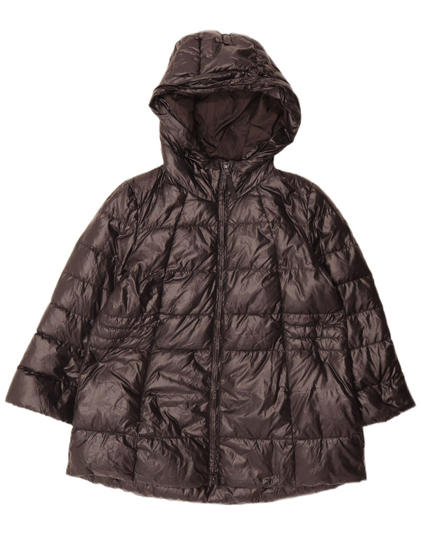 Conte of Florence Wattierte Damenjacke mit Kapuze IT 46 Large Schwarz Polyamid