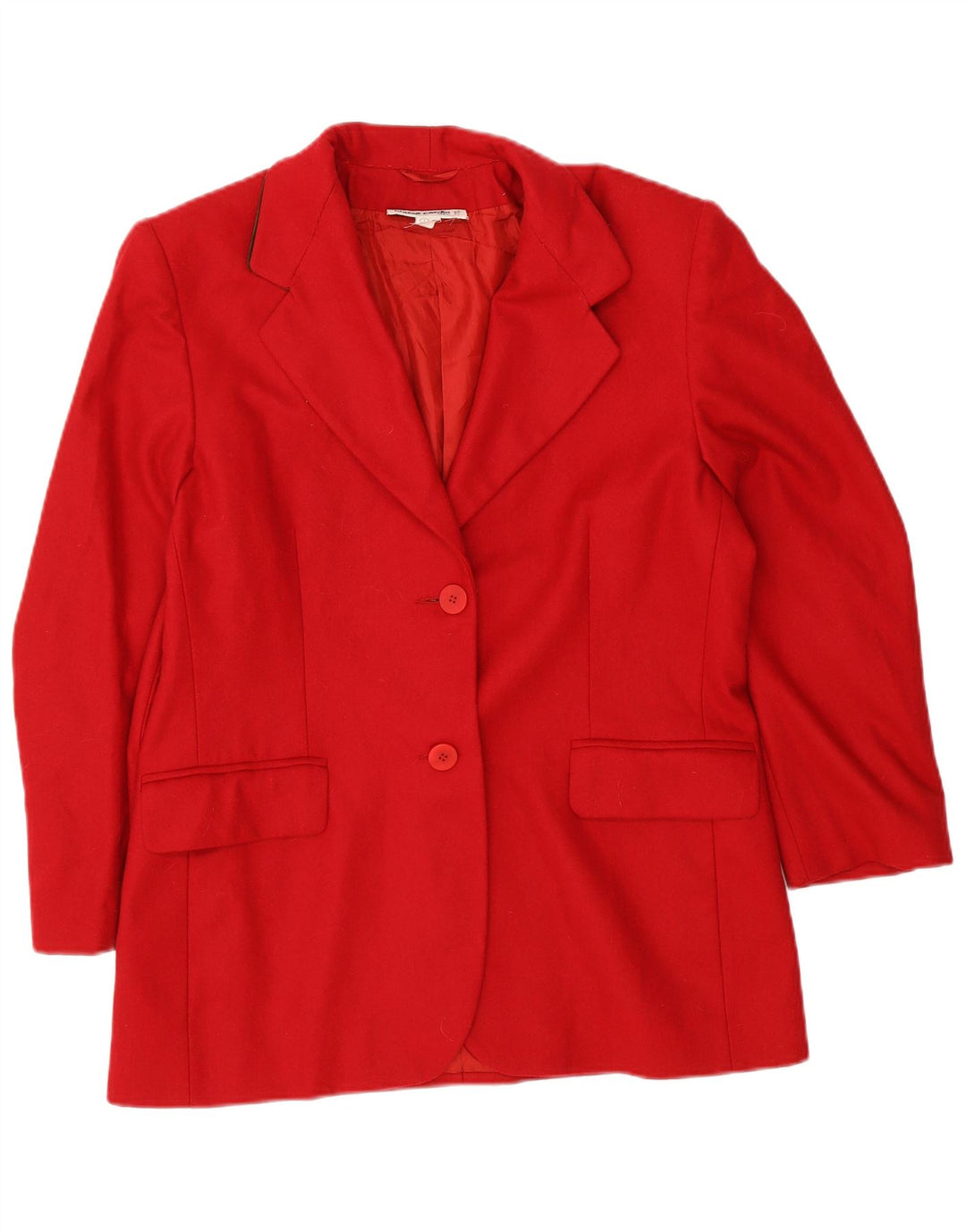 Pierre Cardin Damen-Blazer mit 2 Knöpfen, IT 46, große rote Baumwolle