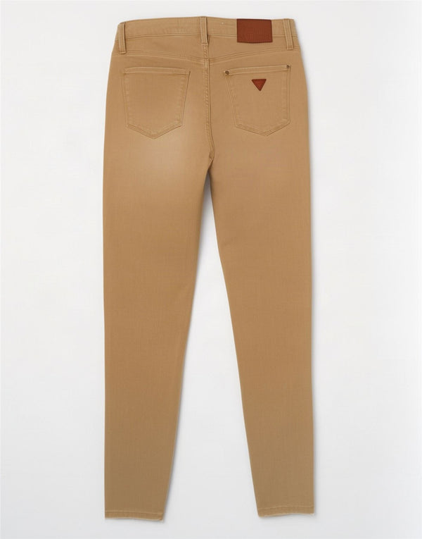 Guess Damen Skinny Jeans W28 L29 Beige Baumwolle