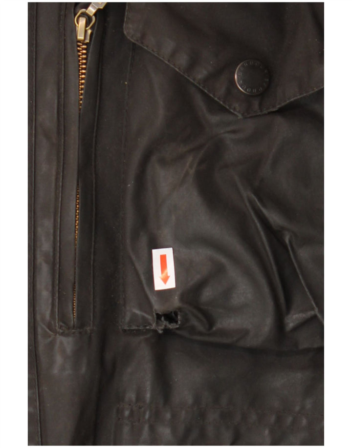 BARBOUR Herrenjacke aus gewachster Baumwolle, UK 38, Mittelbraun